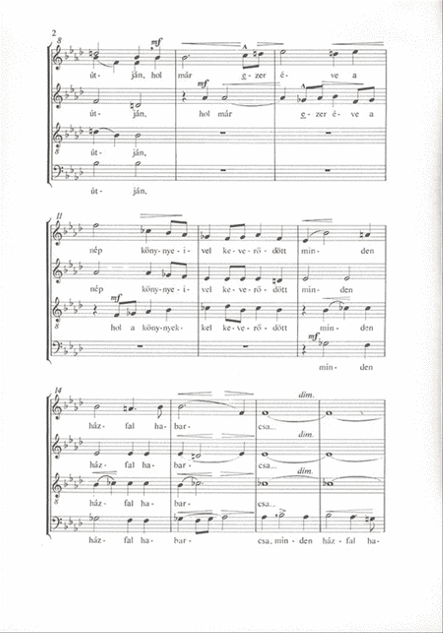 Székesfehérvár A Cappella scores gallery preview page 2