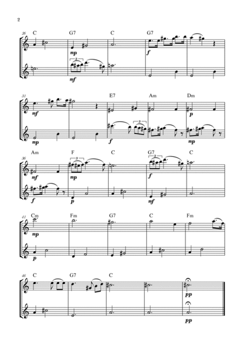 Serenade | Schubert | Alto sax duet | Chords image number null