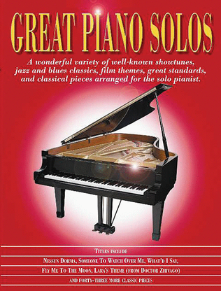 Book cover for Great Piano Solos – The Red Book