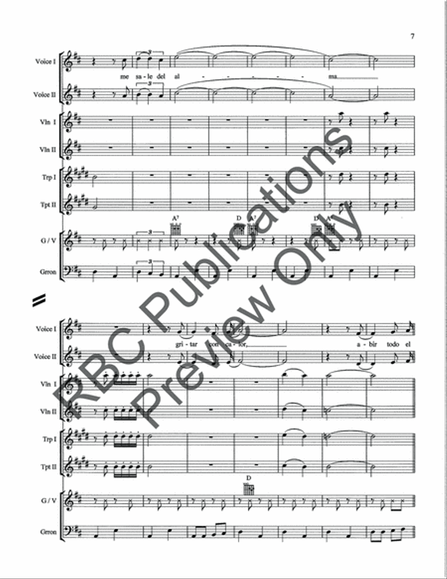 Jalisco Mariachi (Score) Voice scores gallery preview page 9