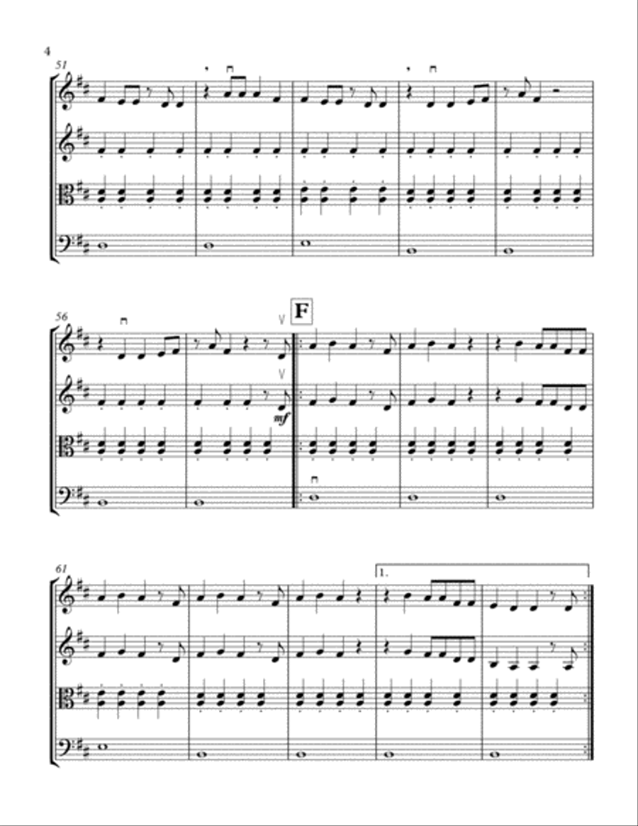 Roar String Quartet scores gallery preview page 5