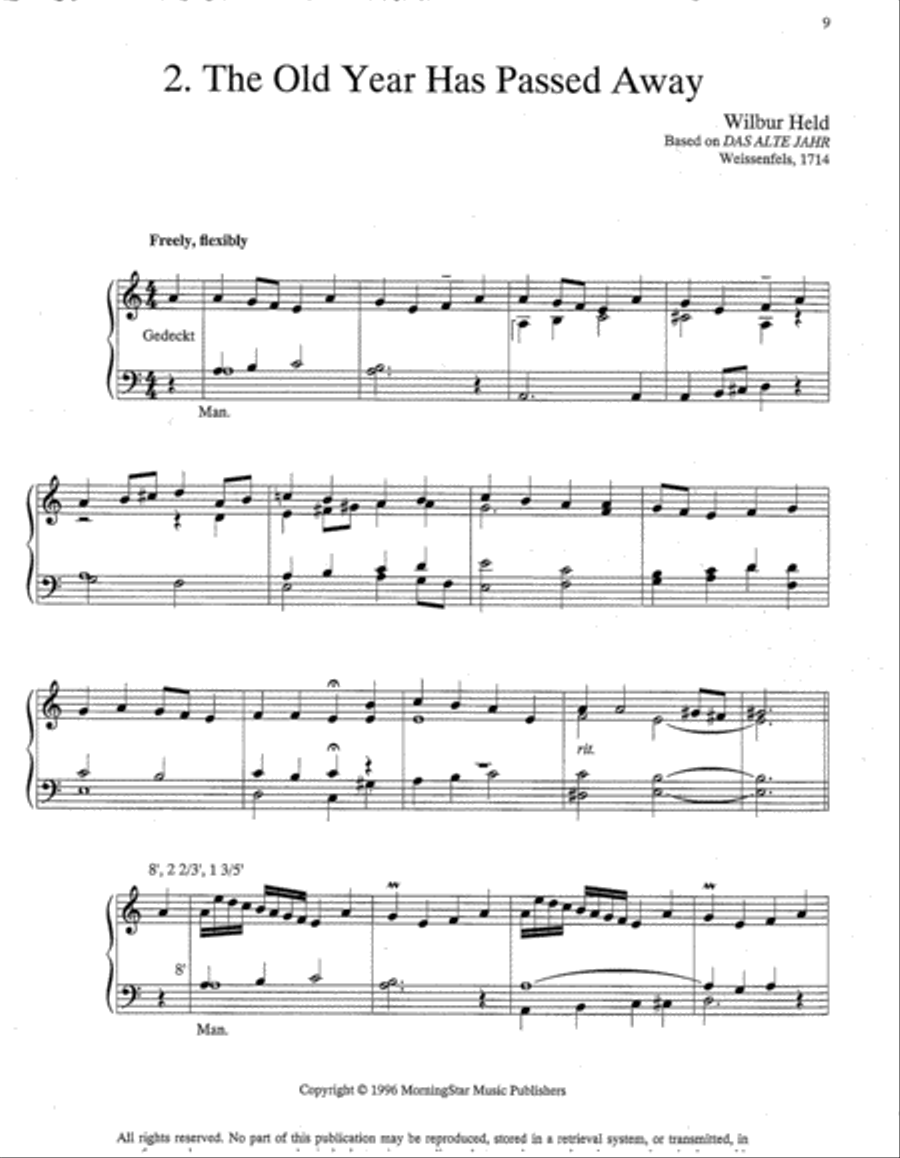 Music for the New Year Music for the New Year Organ scores gallery preview page 3