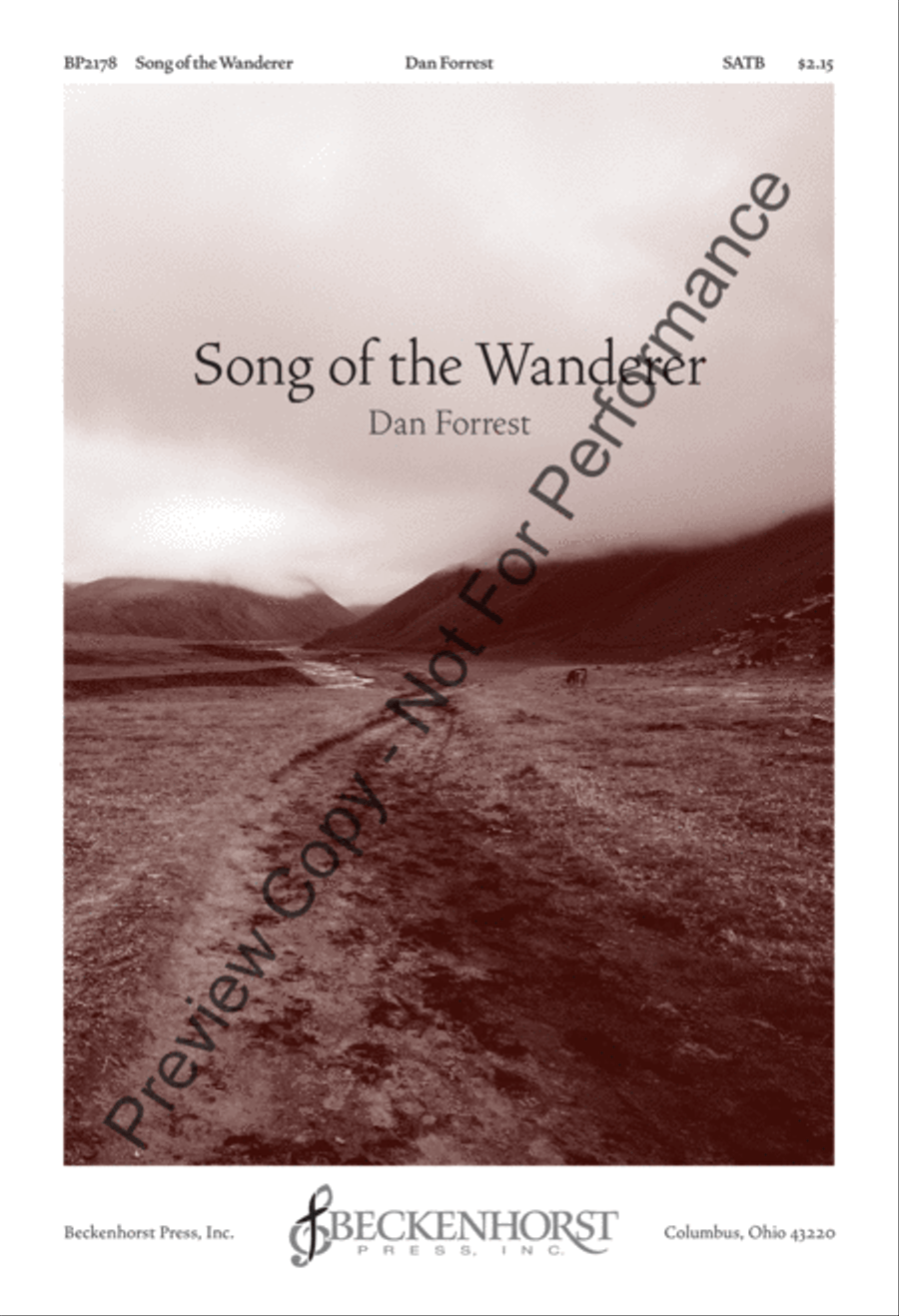 Song of the Wanderer Song of the Wanderer 4-Part scores gallery preview page 2