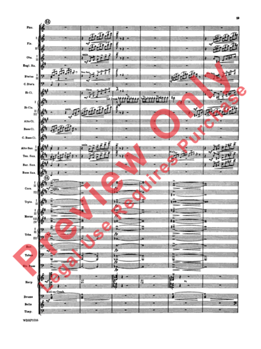 Rhapsody in Blue Concert Band scores gallery preview page 22