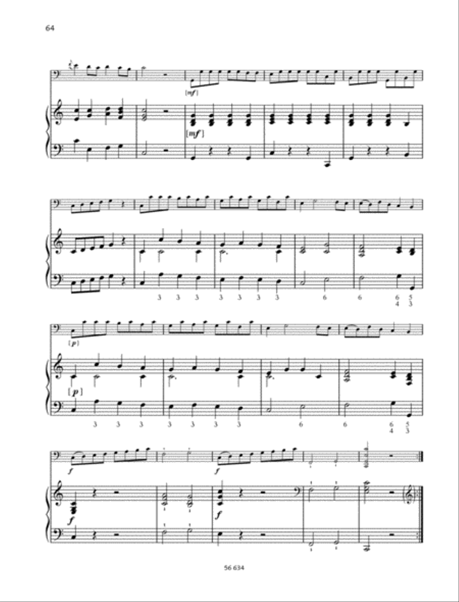 Sonata C major Piano Accompaniment scores gallery preview page 5
