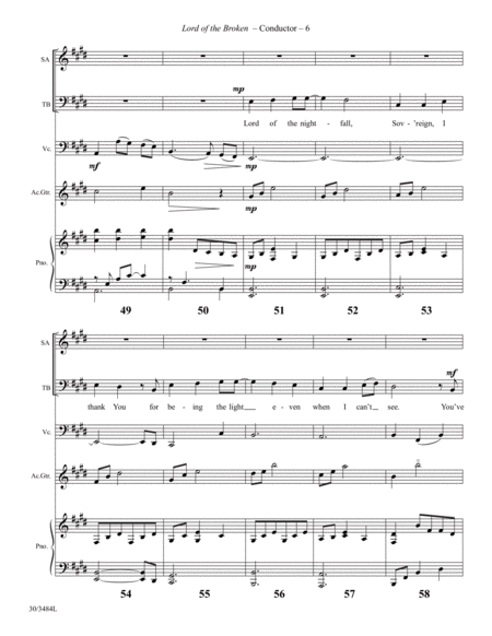 Lord of the Broken - Instrumental Score and Parts