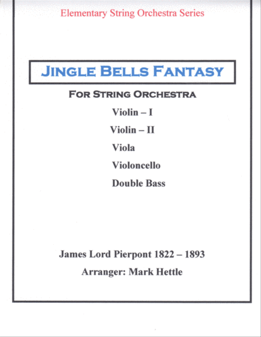 Jingle Bells Fantasy String Orchestra scores gallery preview page 1