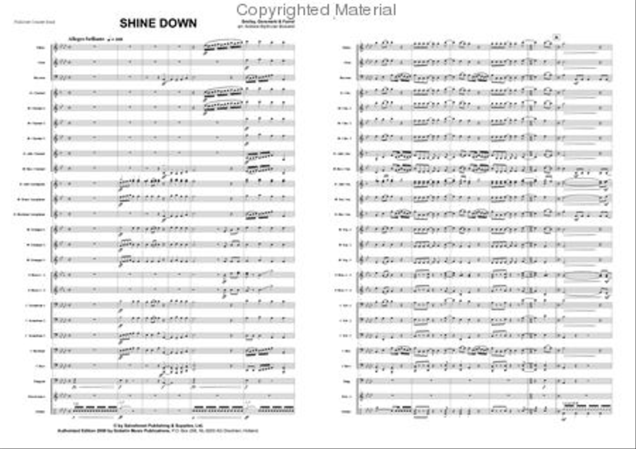 Shine Down Shine Down Concert Band scores gallery preview page 2