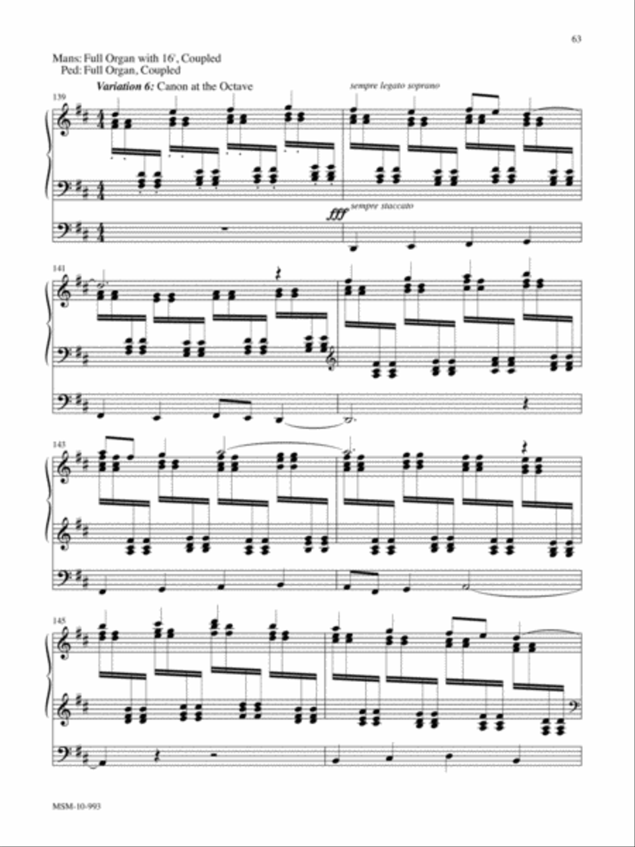 Marilyn Mason Music Library, Volume 4 Organ scores gallery preview page 19
