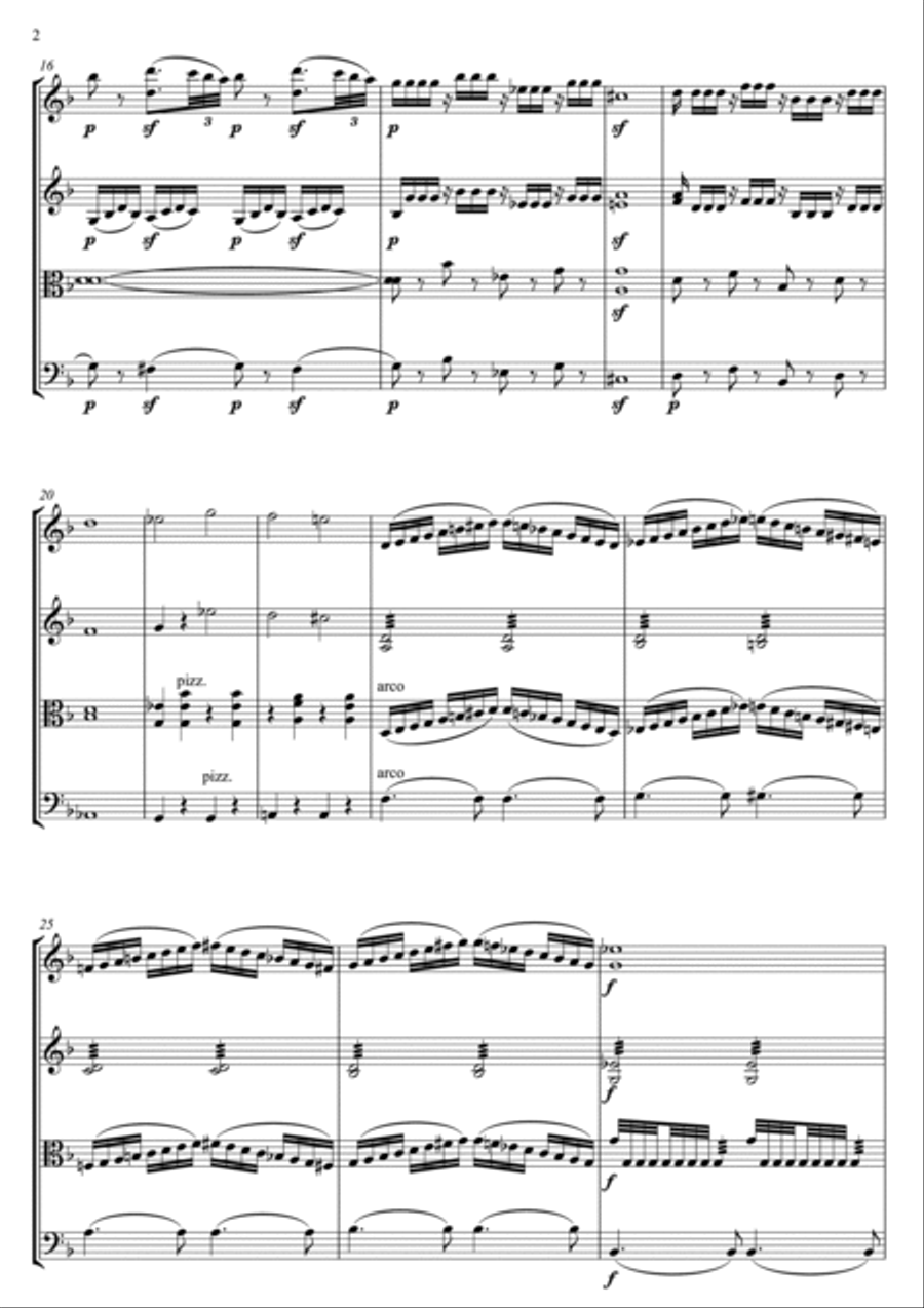 Don Giovanni Don Juan Overture String Quartet scores gallery preview page 3