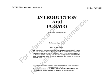 Introduction And Fugato image number null