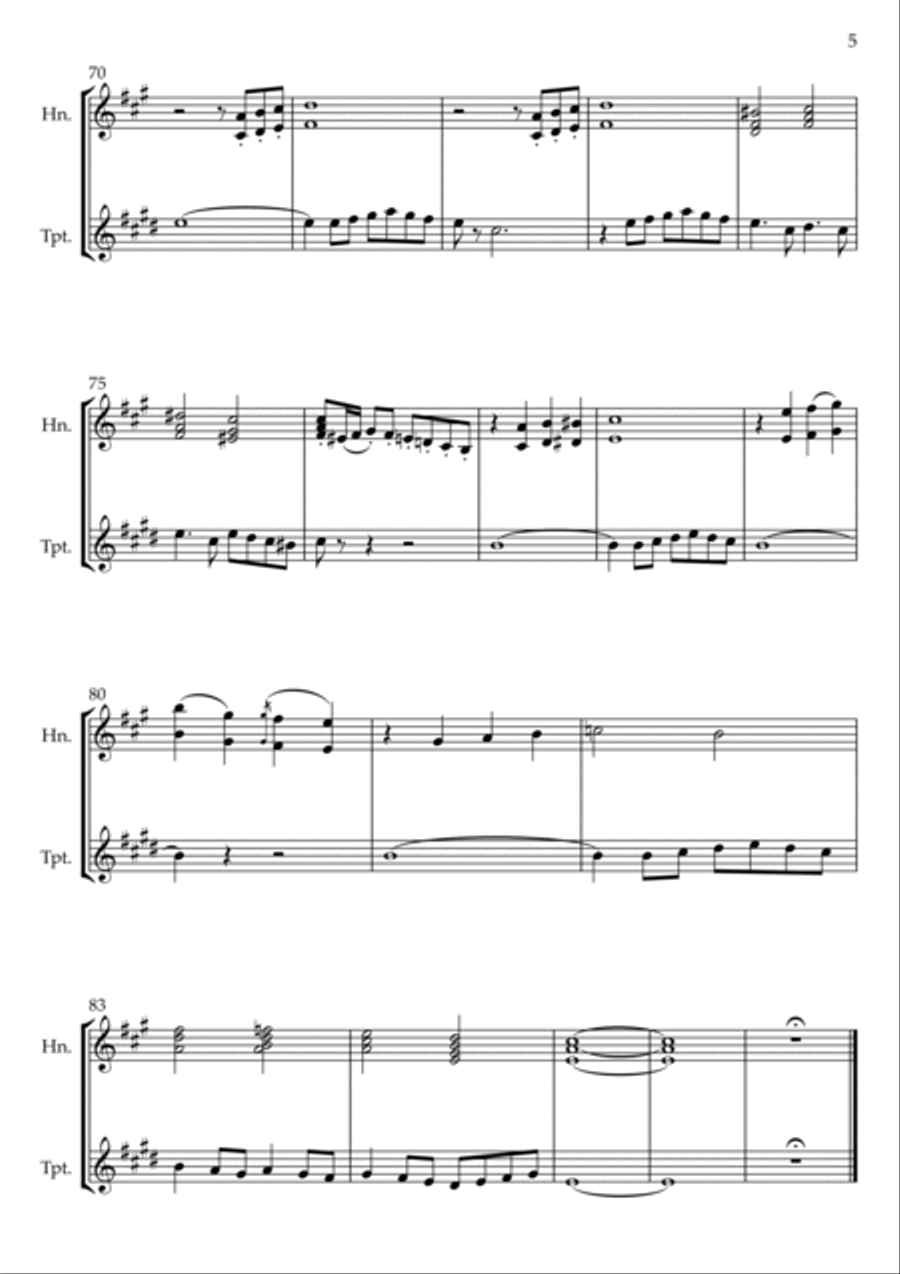 Life Is Beautiful (la Vita E Bella) Brass Duet scores gallery preview page 5