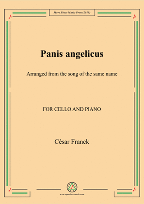 Franck-Panis angelicus,for Cello and Piano