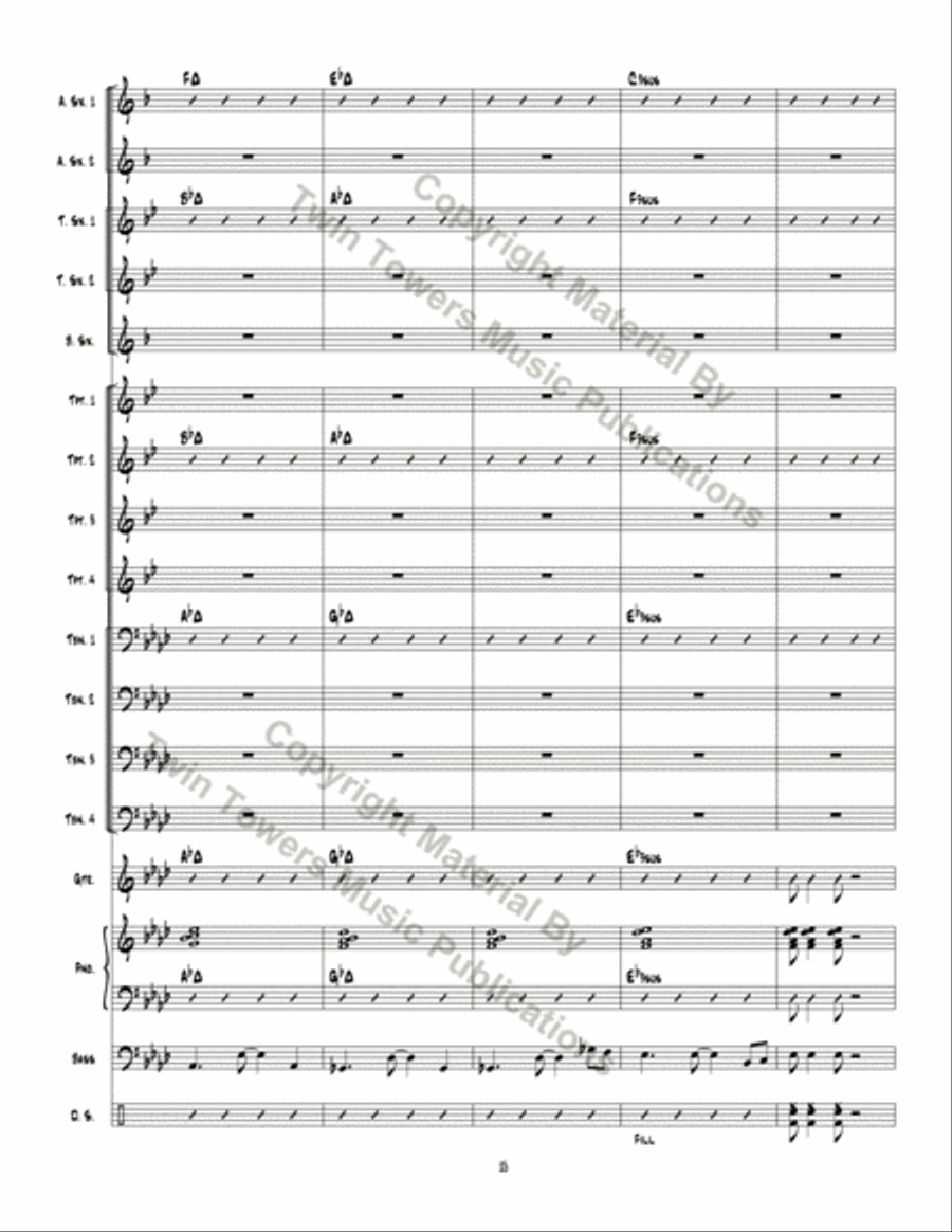 Optimistic Toasters Jazz Ensemble scores gallery preview page 16