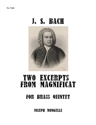 Bach Magnificat Excerpts for Brass Quintet