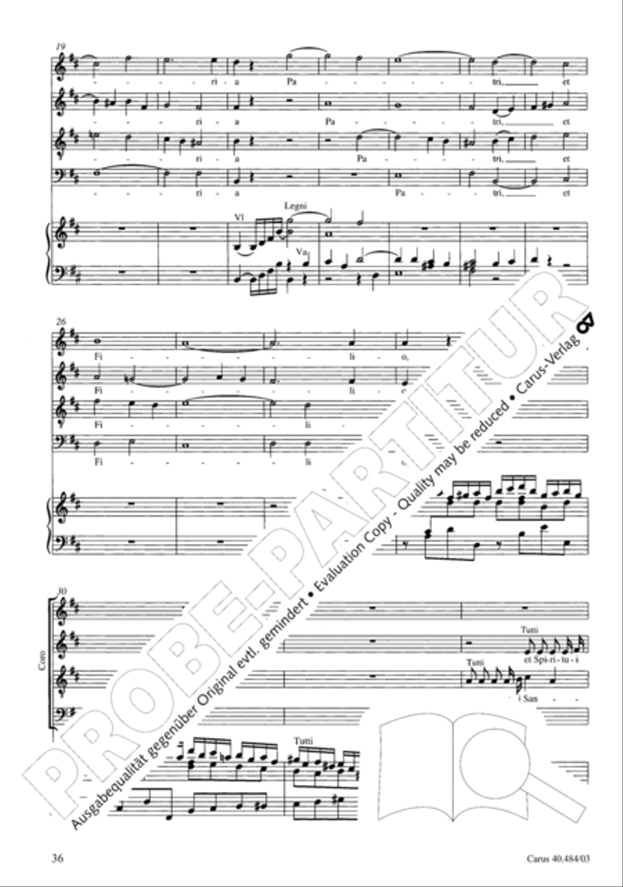 Magnificat in D ATB scores gallery preview page 37