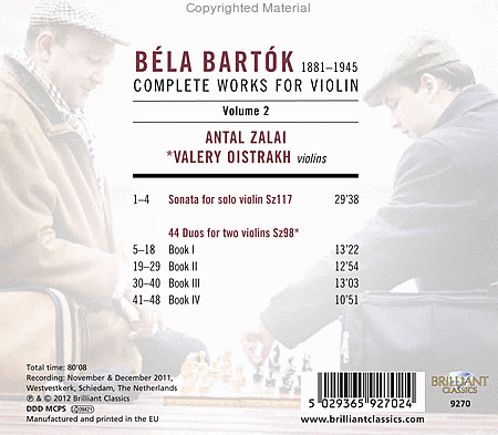 Volume 2: Complete Works for Violin