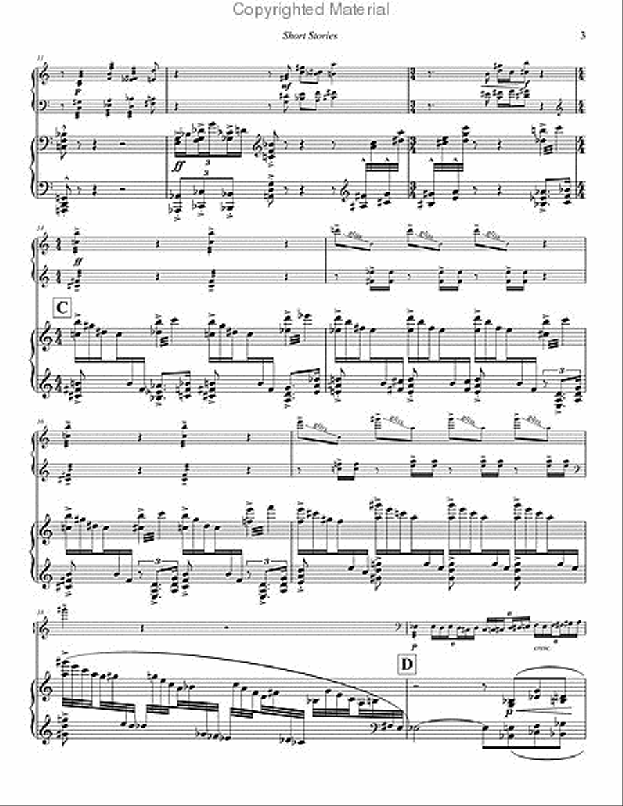 Short Stories (score & 1 part) Piano Accompaniment scores gallery preview page 4