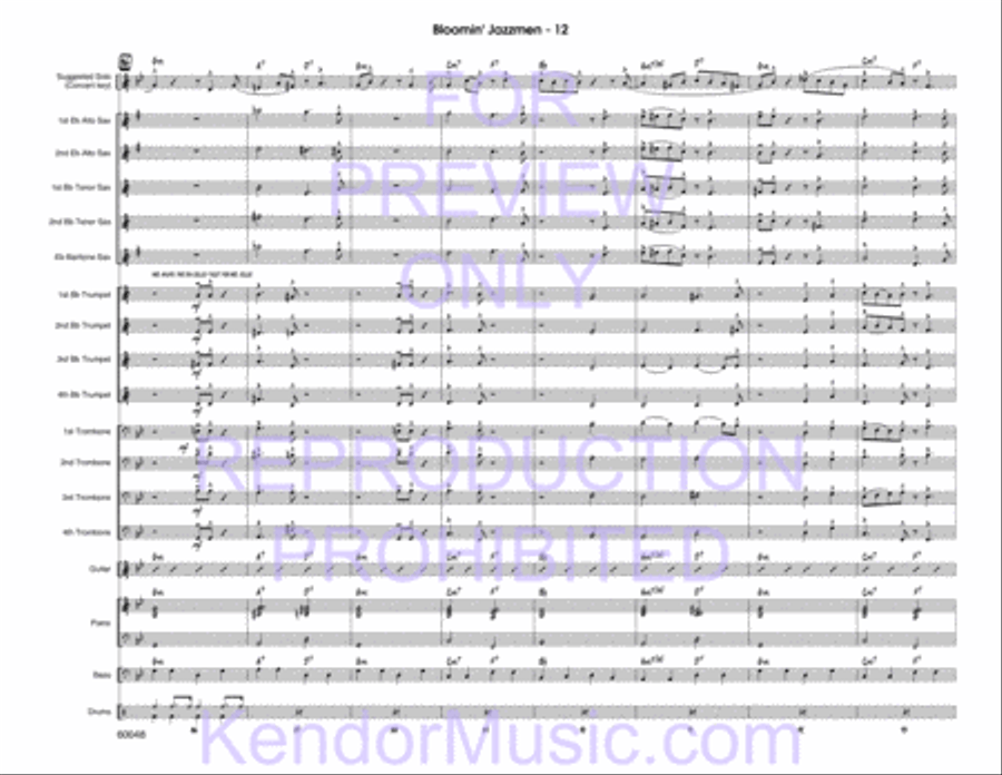 Bloomin' Jazzmen Bloomin' Jazzmen Jazz Ensemble scores gallery preview page 14