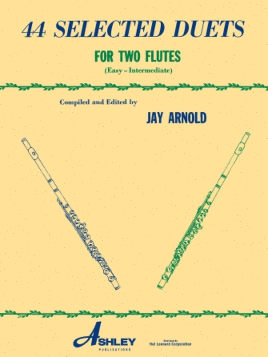 44 Selected Duets For Two Flutes: Book 1