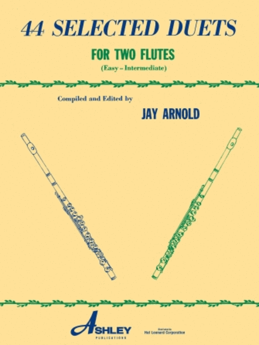 44 Selected Duets for Two Flutes – Book 1 Flute Duet scores gallery preview page 1