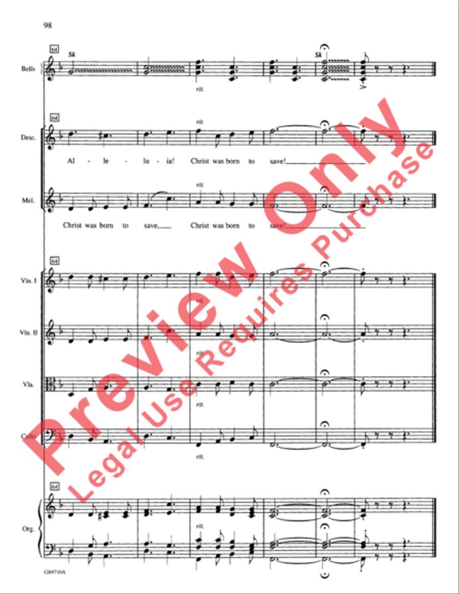 A Festival of Lessons and Carols Choir scores gallery preview page 99