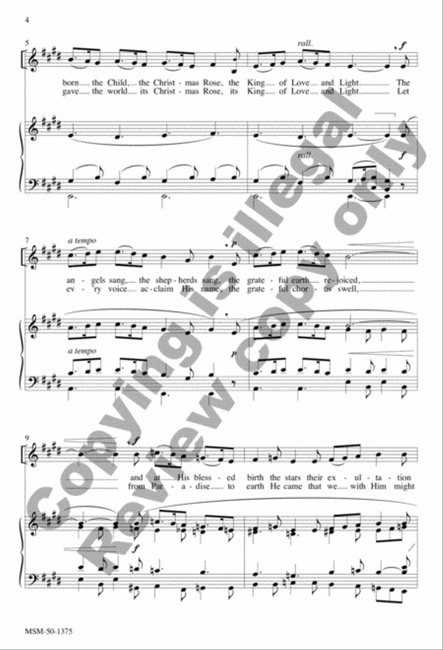 Gesù Bambino (The Infant Jesus) Unison Choir scores gallery preview page 3