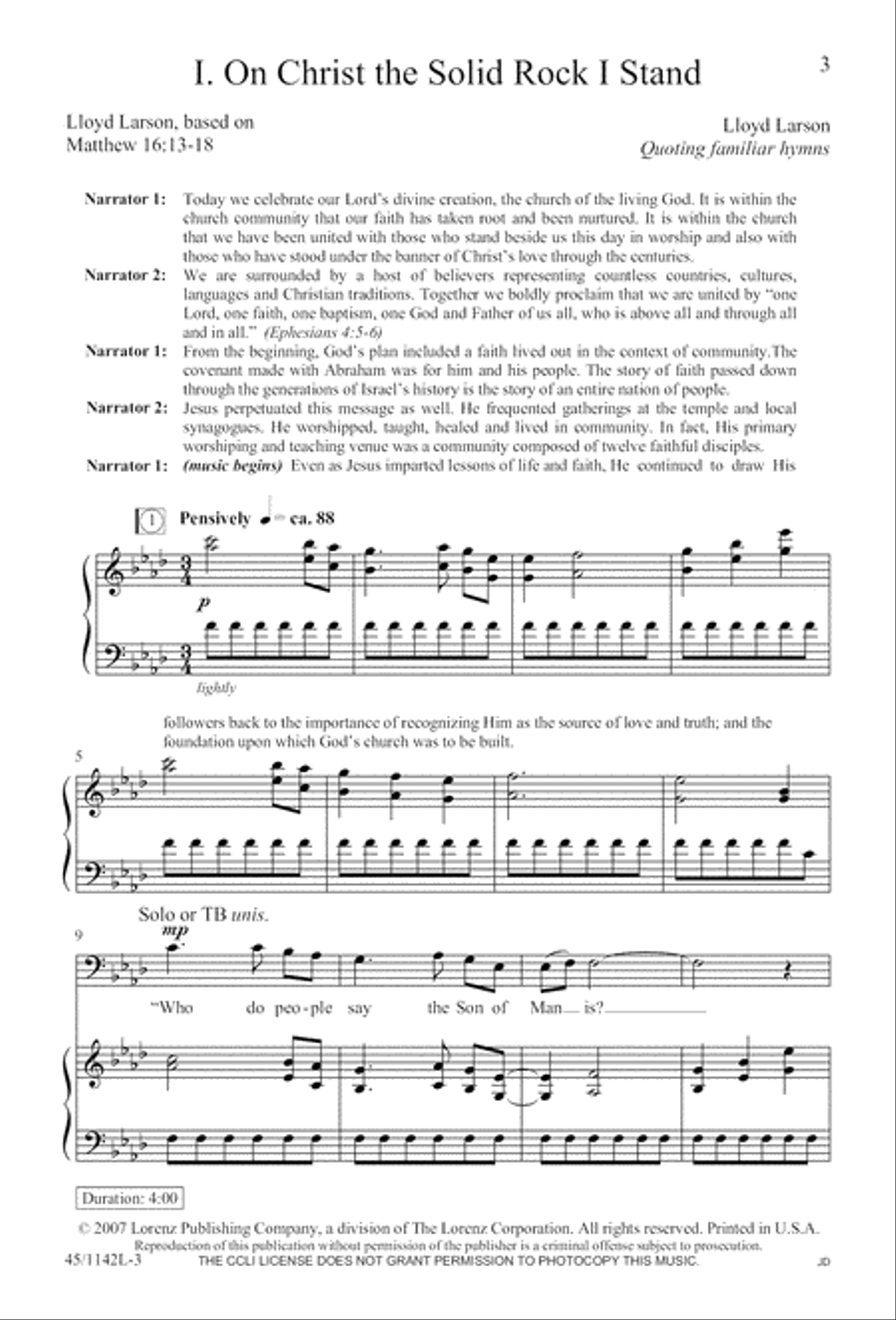 The Church's One Foundation 4-Part scores gallery preview page 5