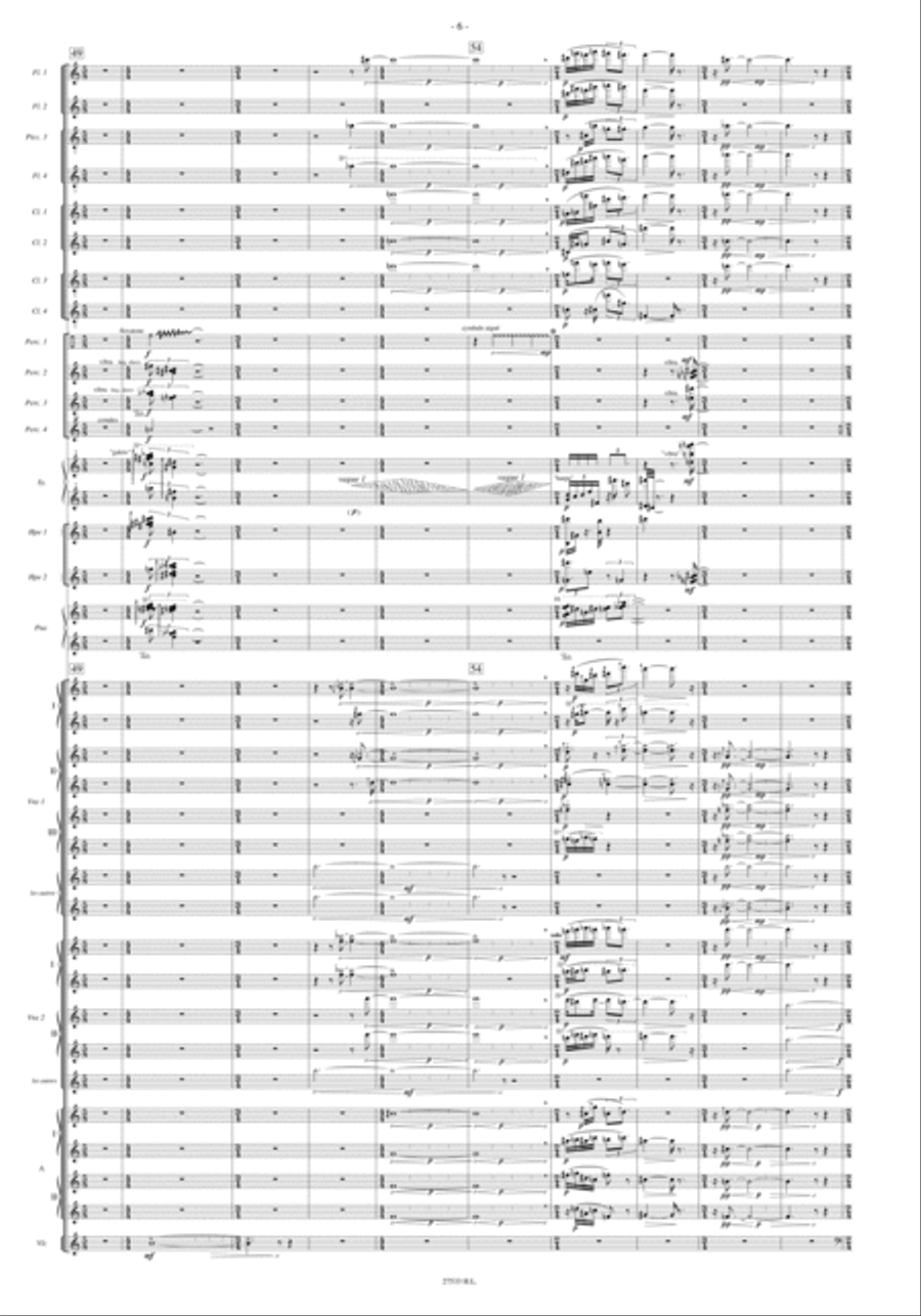 Le Partage Des Eaux Orchestra scores gallery preview page 7