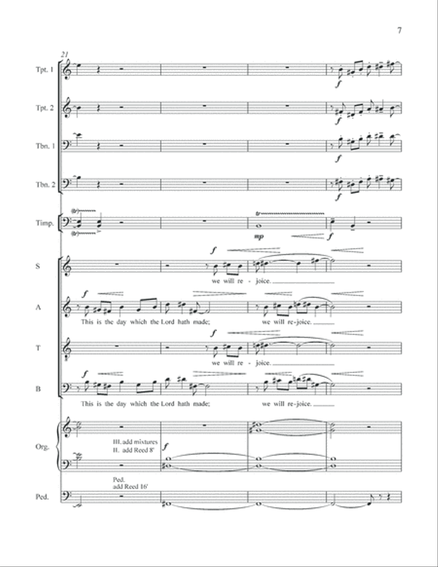 An Easter Introit (Full Score) Choir scores gallery preview page 8