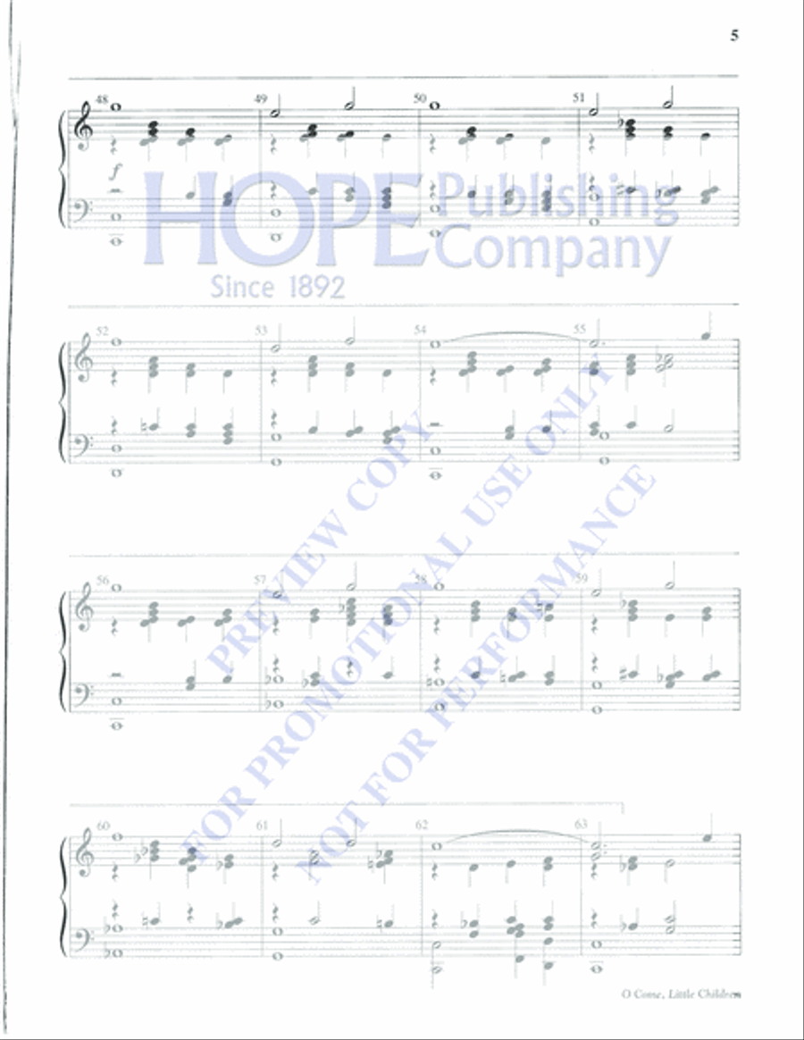 O Come, Little Children O Come, Little Children 5-Octaves scores gallery preview page 5