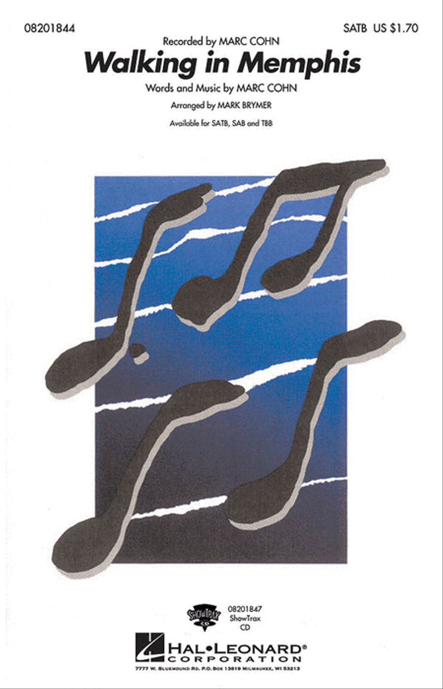 Walking in Memphis 4-Part scores gallery preview page 1