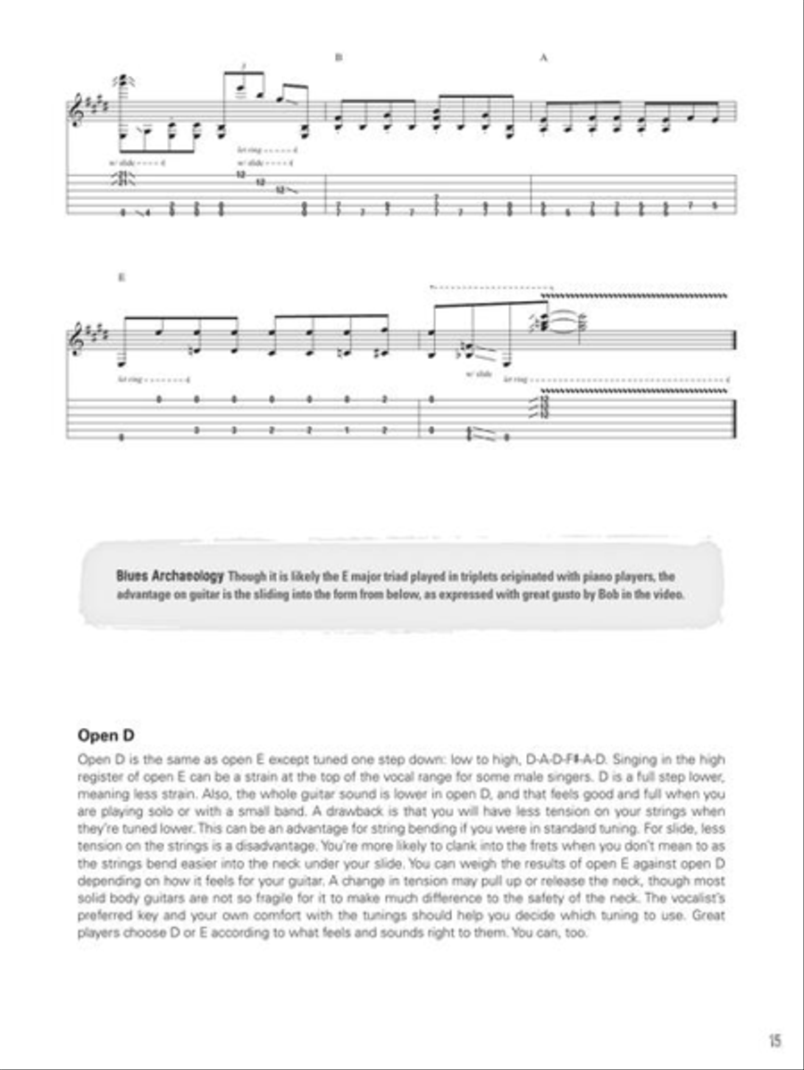 Chicago Blues Slide Guitar Electric Guitar scores gallery preview page 15