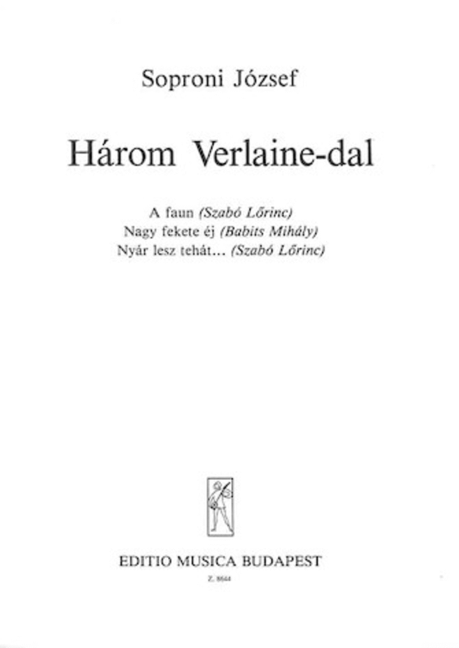Three Verlaine Songs Voice Solo - Sheet Music