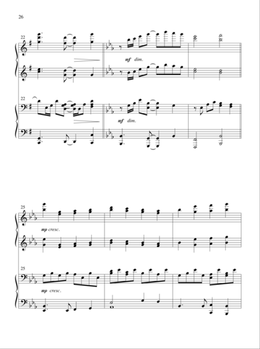 The Glories of My God and King Piano Duet scores gallery preview page 16