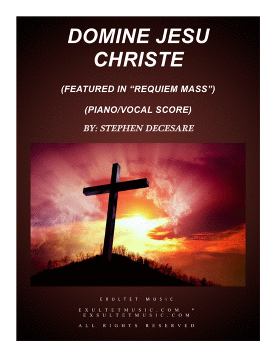Domine Jesu Christe (from "Requiem Mass" - Piano/Vocal Score) image number null