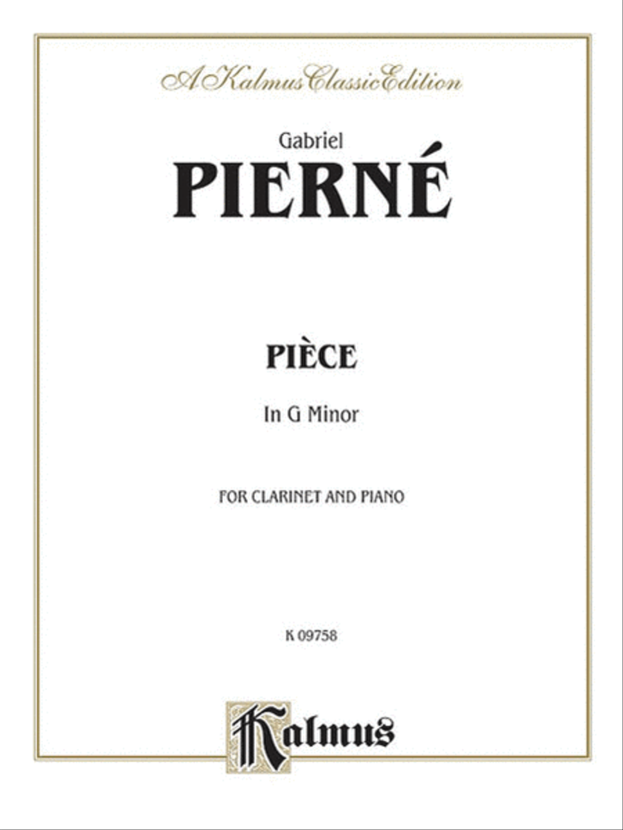 Piece in G Minor Small Ensemble scores gallery preview page 1