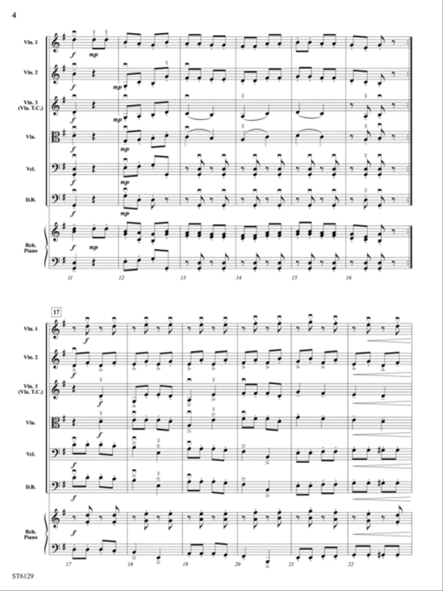 Danse Russe: Score String Orchestra scores gallery preview page 4