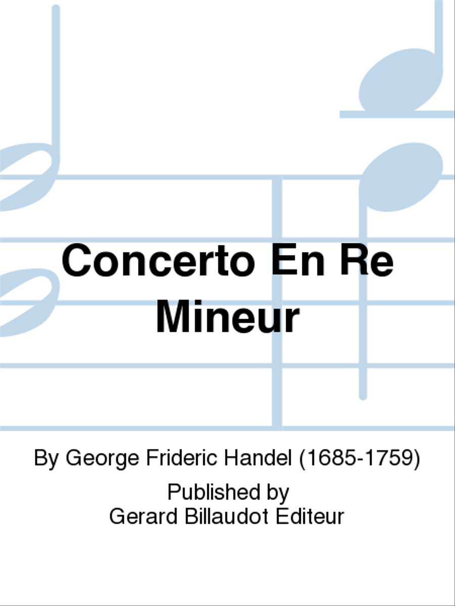 Concerto En Re Mineur