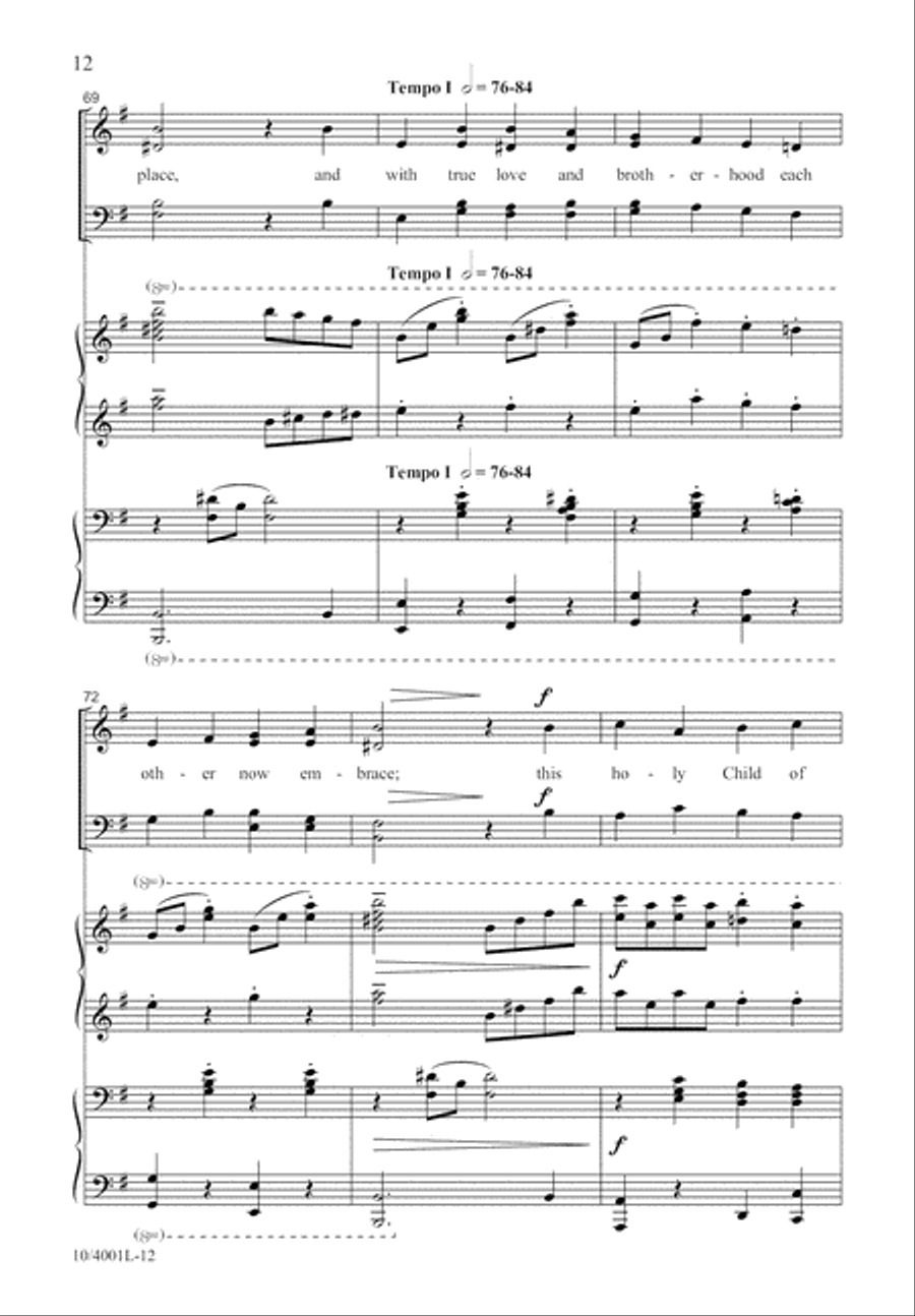 God Rest You Merry, Gentlemen 4-Part scores gallery preview page 13
