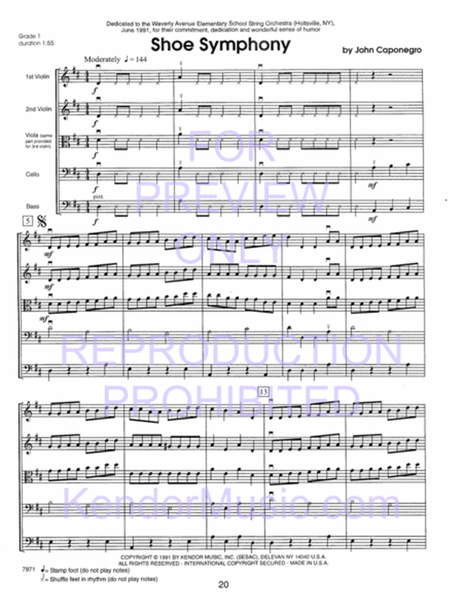 Kendor Concert Favorites - 1st Violin image number null