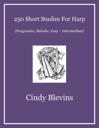 Book cover for 250 Short Studies, for all Harps