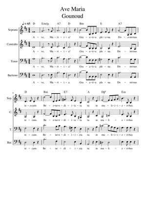 Ave Maria - Gounoud - Choir SATB