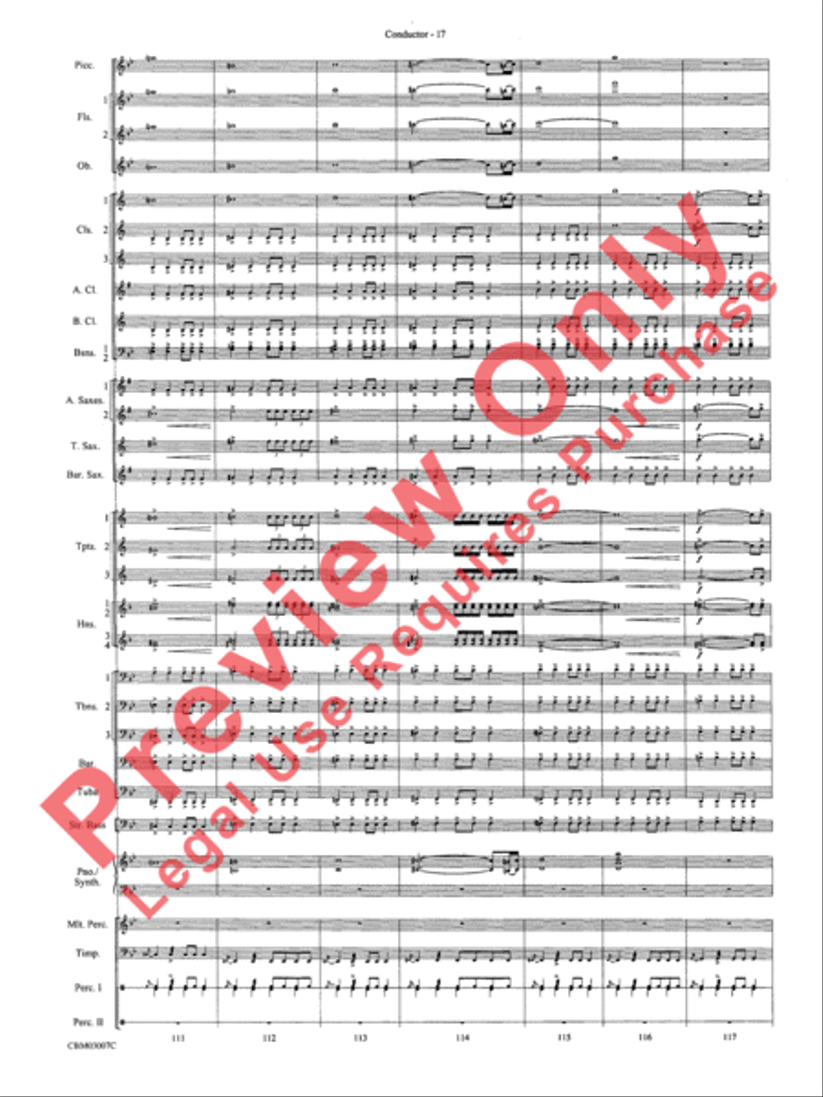 The Lord of the Rings: The Two Towers, Symphonic Suite from Concert Band scores gallery preview page 20