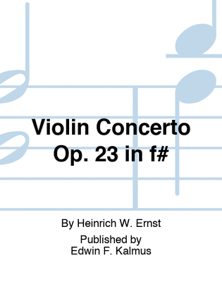 Violin Concerto Op. 23 in f#