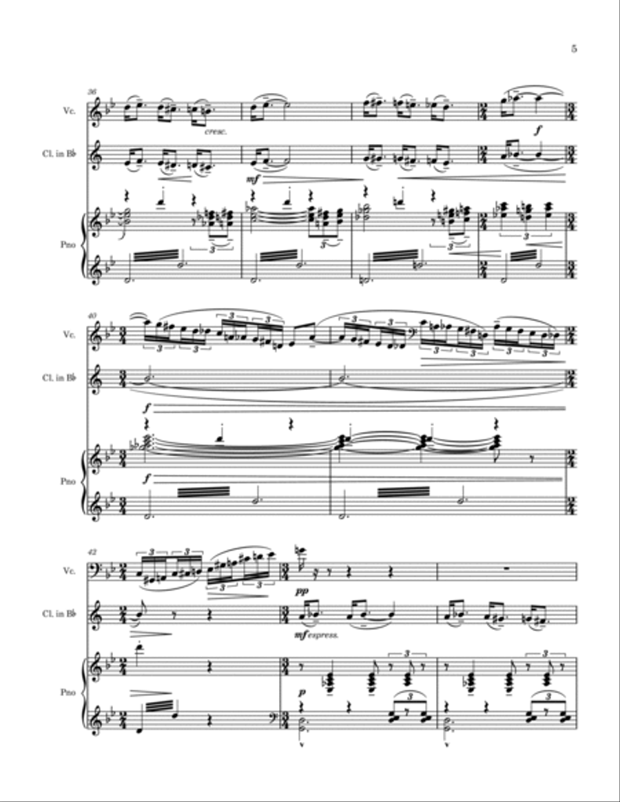 Schelomo Clarinet scores gallery preview page 5