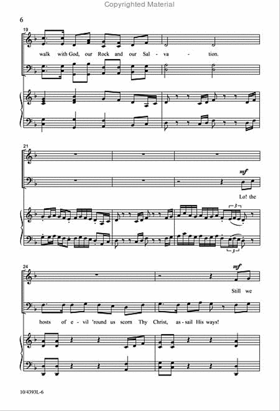 Our Rock and Our Salvation 4-Part scores gallery preview page 5