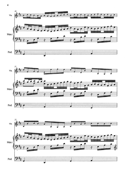 Pachelbel - Canon in D Violin and Church-Organ (Manual) image number null