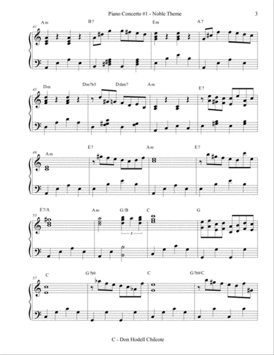 Piano Concerto #1 - Noble Theme Jazz Ensemble scores gallery preview page 4