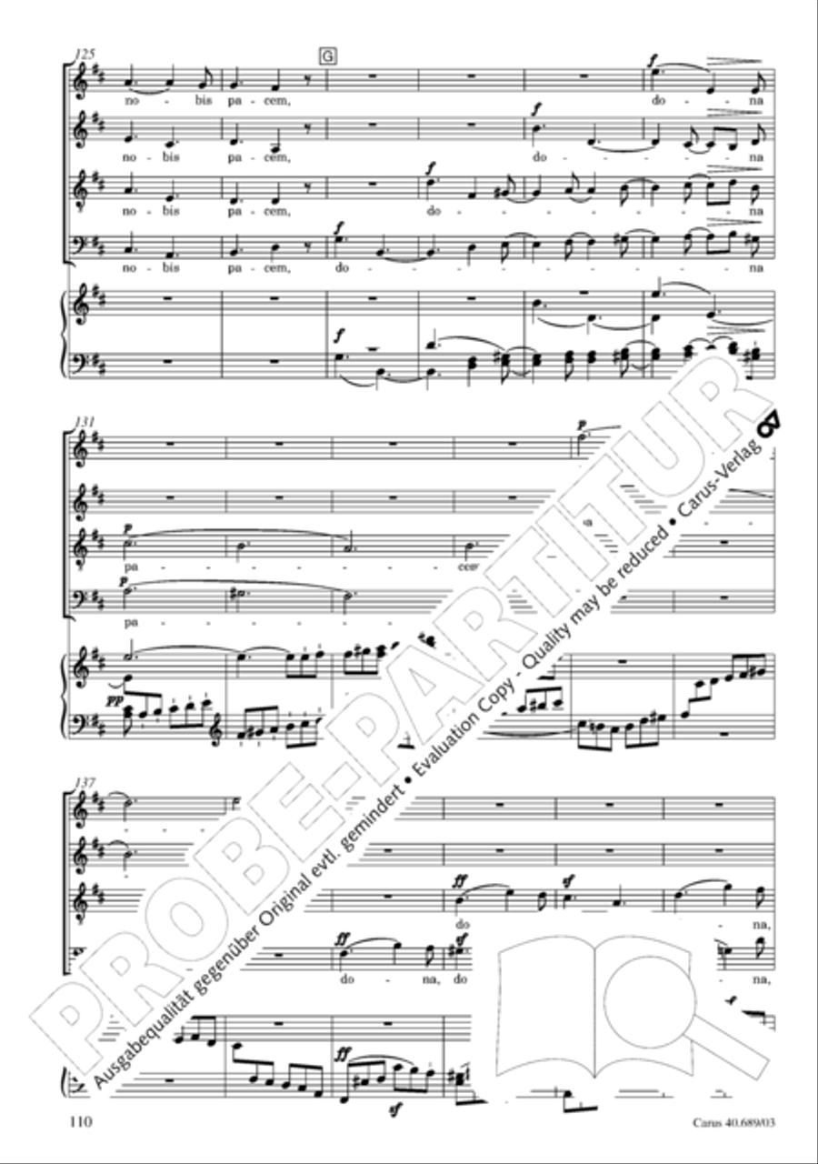 Missa solemnis Missa solemnis 4-Part scores gallery preview page 111